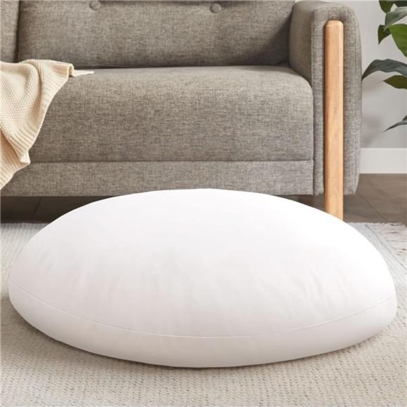 Round FloorPillow Insert,Large Thick Meditation Cushion,Circular Seating Cushion - Picture 1 of 7